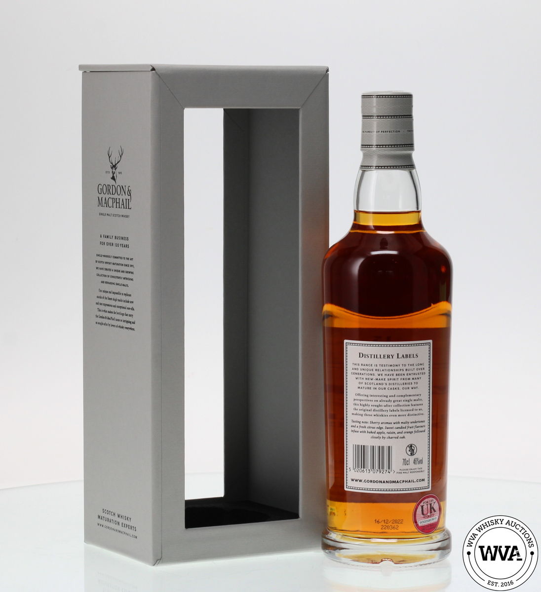 MORTLACH 15 YEAR OLD GORDON & MACPHAIL DISTILLERY LABELS