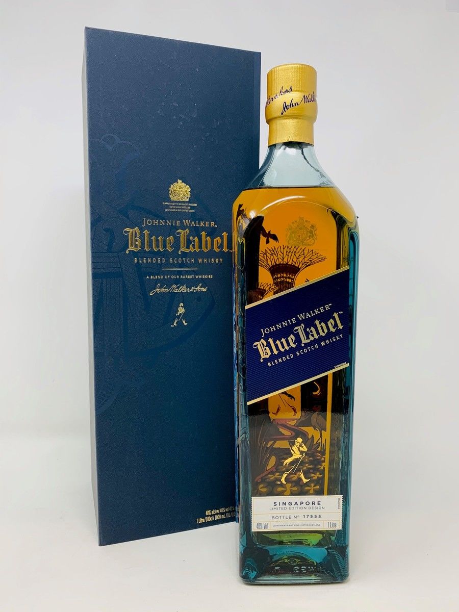 JOHNNIE WALKER BLUE LABEL SINGAPORE EDITION 1 LITRE