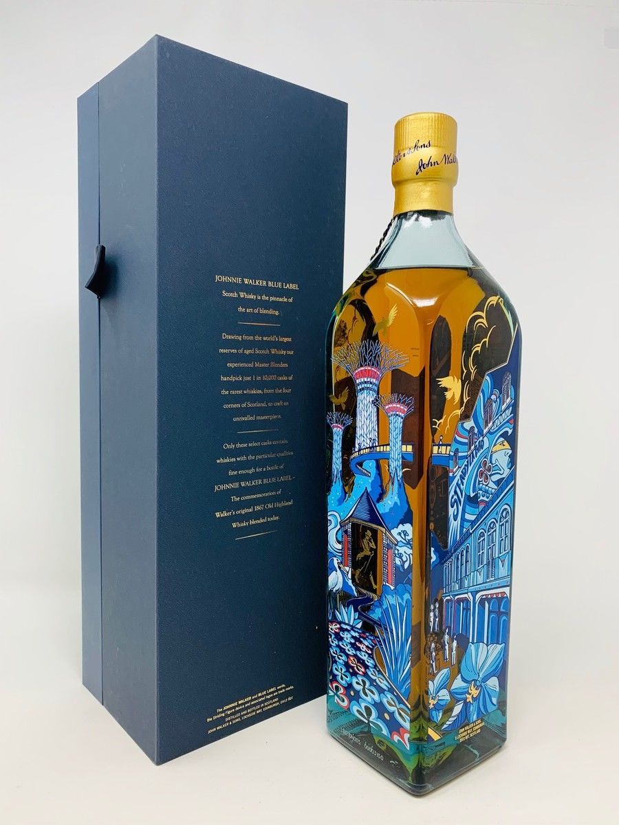 JOHNNIE WALKER BLUE LABEL SINGAPORE EDITION 1 LITRE