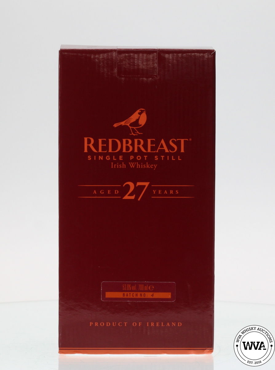 REDBREAST 27 YEAR OLD RUBY PORT CASK BATCH NO.4