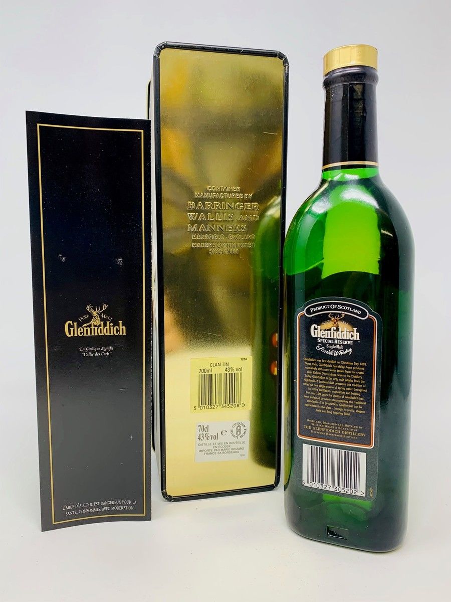 GLENFIDDICH PURE MALT CLAN SUTHERLAND TIN