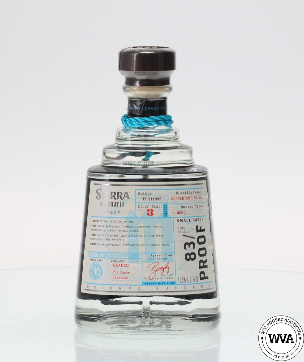 SIERRA MILENARIO BLANCO TEQUILA (SEAL DAMAGE)