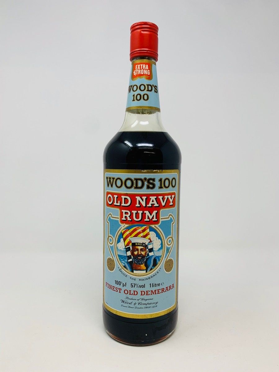 WOODS 100 OLD NAVY RUM OLD BOTTLING