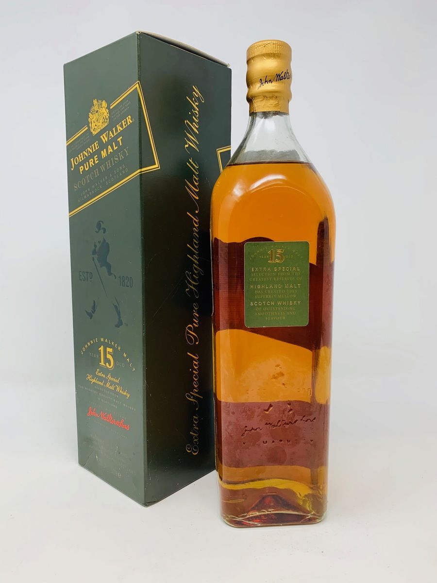 JOHNNIE WALKER PURE MALT 15 YEAR OLD - GREEN LABEL 1 LITRE