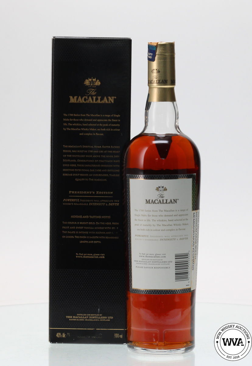 MACALLAN PRESIDENTS EDITION
