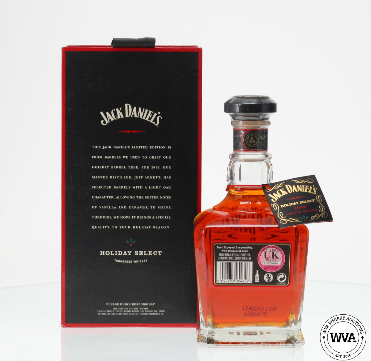 JACK DANIELS 2012 HOLIDAY SELECT LIMITED EDITION