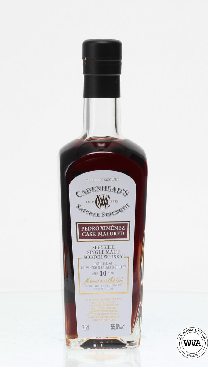 BALMENACH GLENLIVET 10 YEAR OLD CADENHEAD'S NATURAL STRENGTH