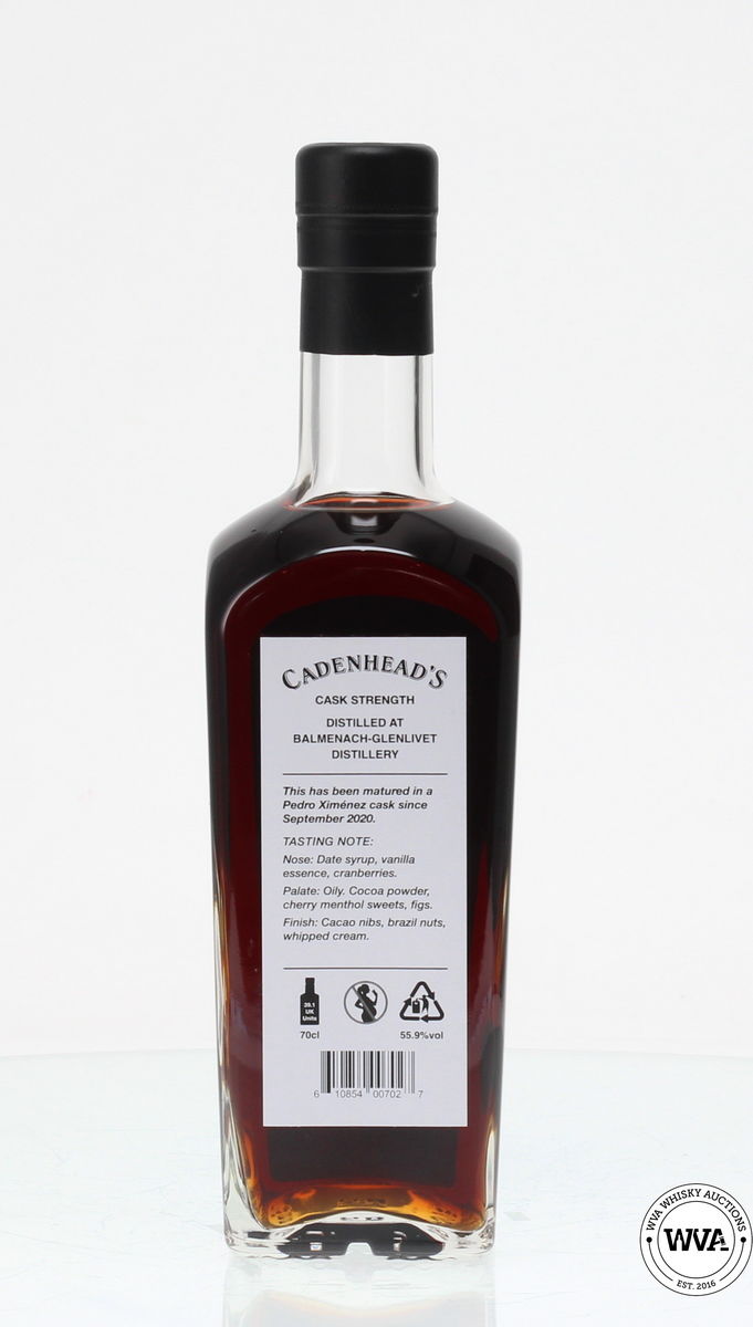 BALMENACH GLENLIVET 10 YEAR OLD CADENHEAD'S NATURAL STRENGTH