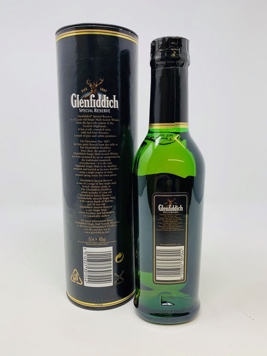 GLENFIDDICH 12 YEAR OLD SPECIAL RESERVE 35CL