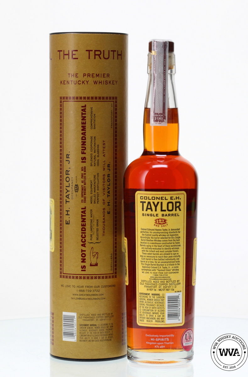 COLONEL E.H TAYLOR SINGLE BARREL BOURBON 