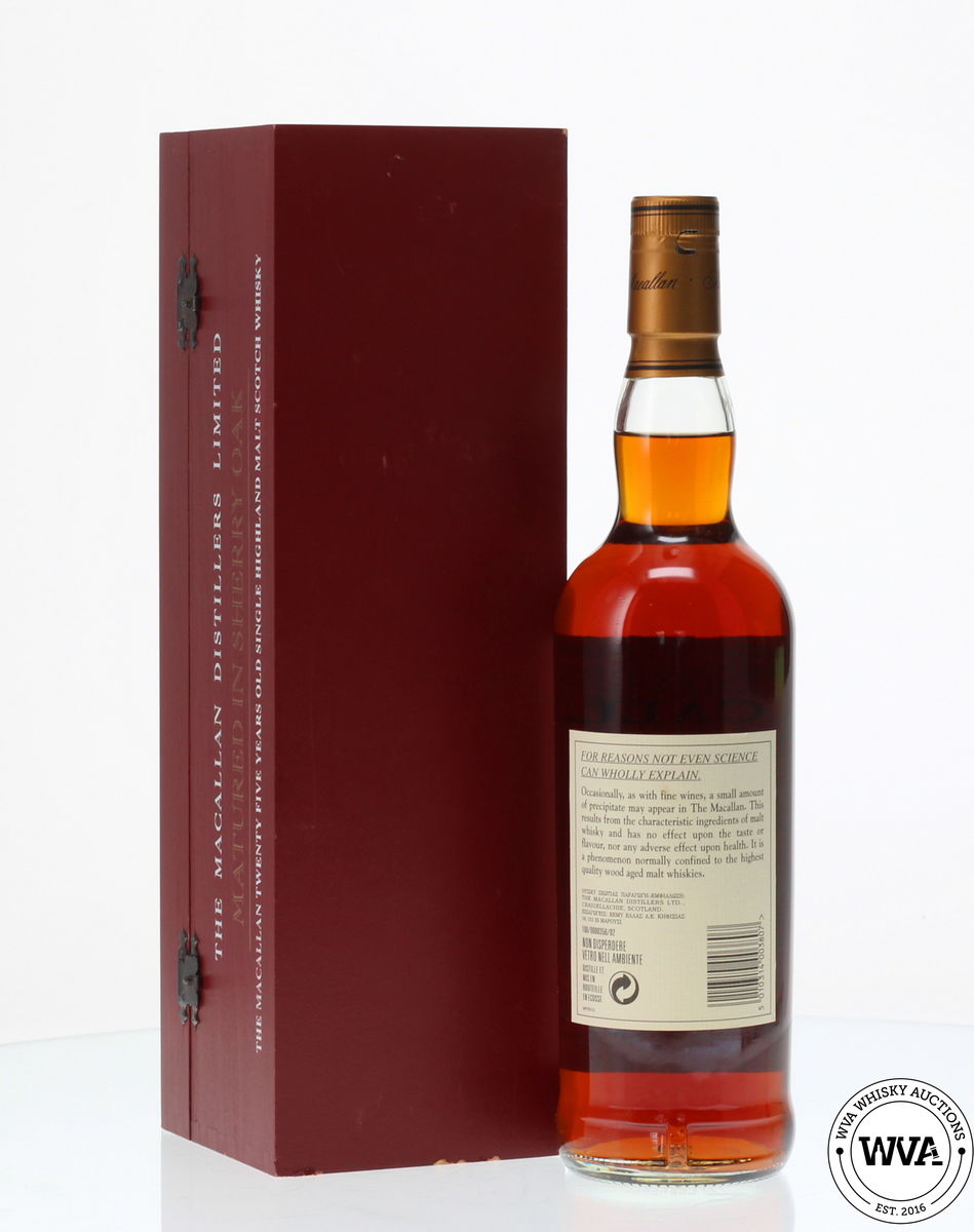 MACALLAN 25 YEAR OLD ANNIVERSARY MALT EARLY 2000s