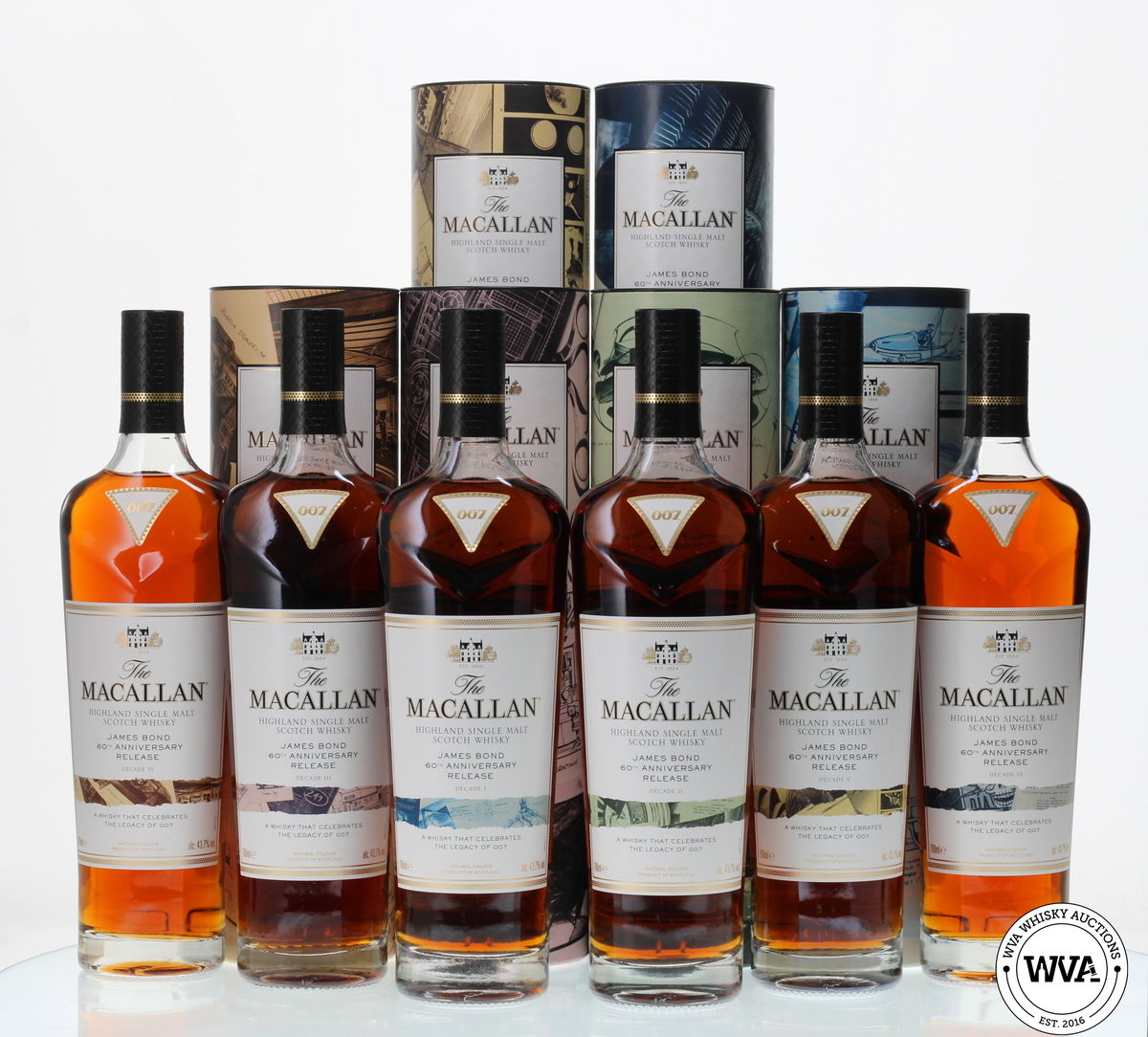 MACALLAN JAMES BOND 60TH ANNIVERSARY - DECADES I - VI