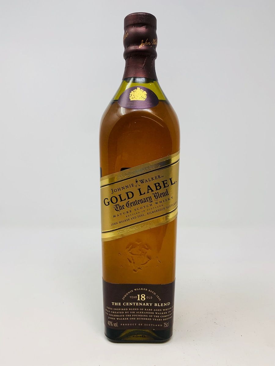 JOHNNIE WALKER GOLD LABEL CENTENARY BLEND 18 YEAR OLD 1980'S