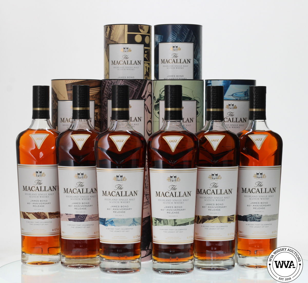 MACALLAN JAMES BOND 60TH ANNIVERSARY - DECADES I - VI