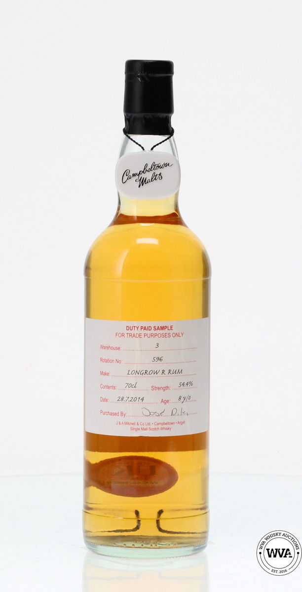 LONGROW 8 YEAR OLD 2014 DUTY PAID SAMPLE 