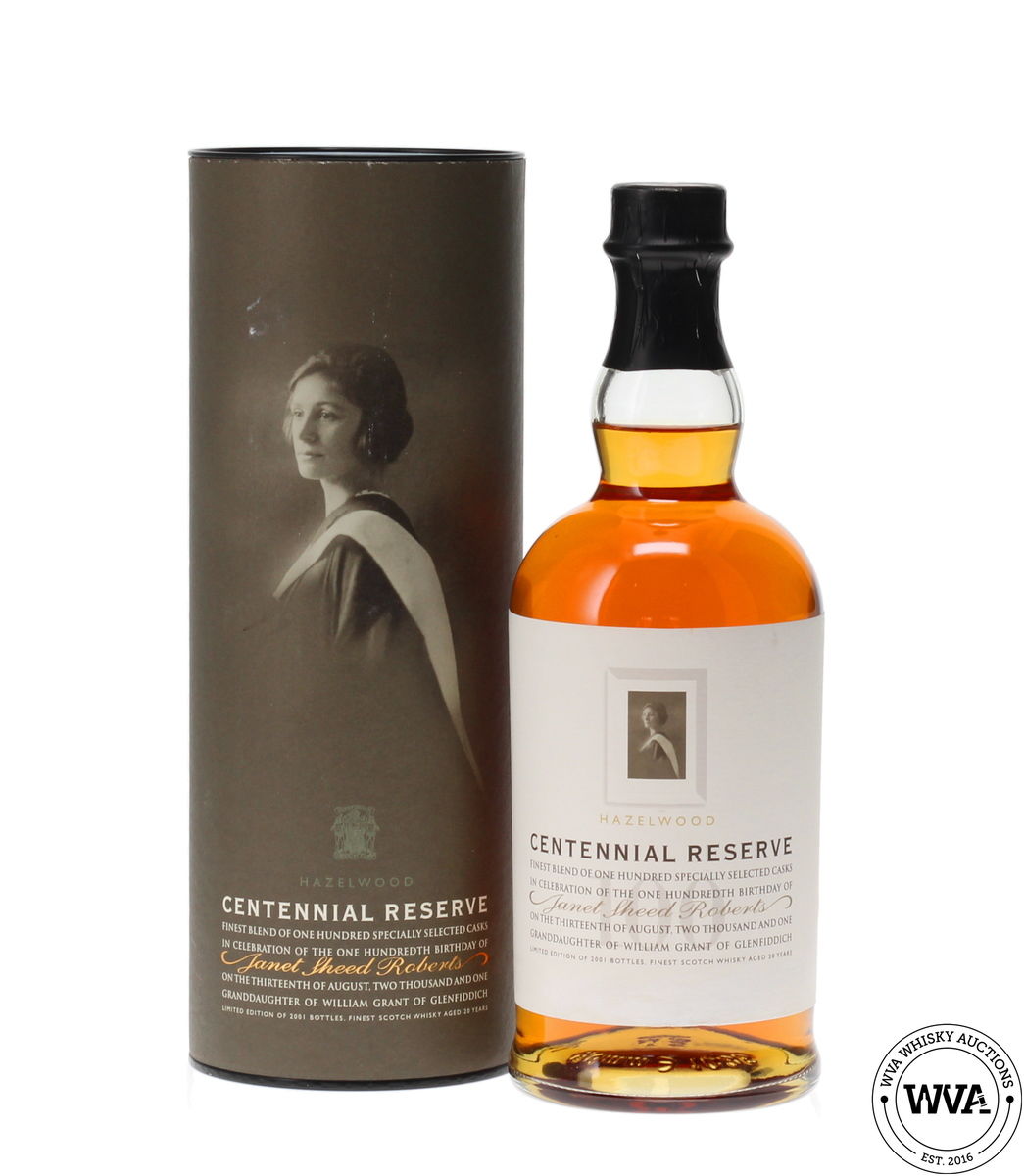 HAZELWOOD 20 YEAR OLD CENTENNIAL RESERVE