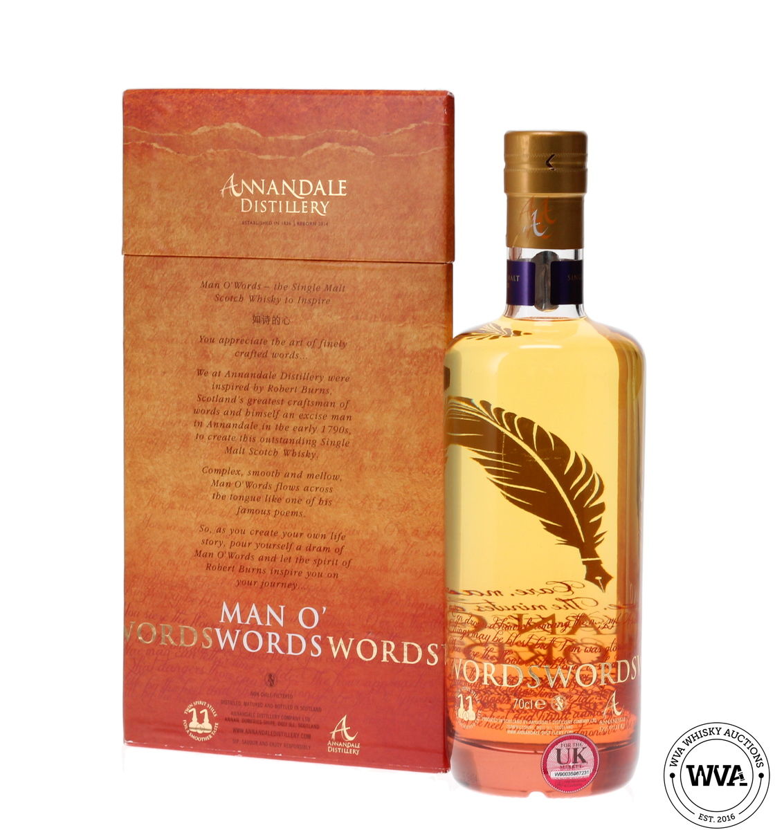 ANNANDALE MAN O'SWORDS VINTATGE 2014 CASK #142