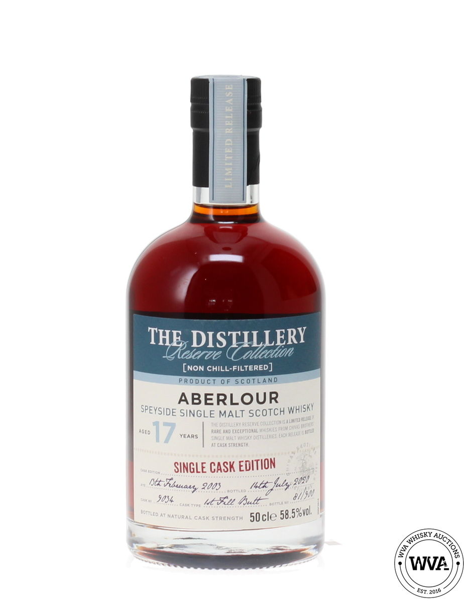 ABERLOUR 17 YEAR OLD SINGLE CASK EDITION  #9034 - THE DISTILLERY RESERVE COLLECTION