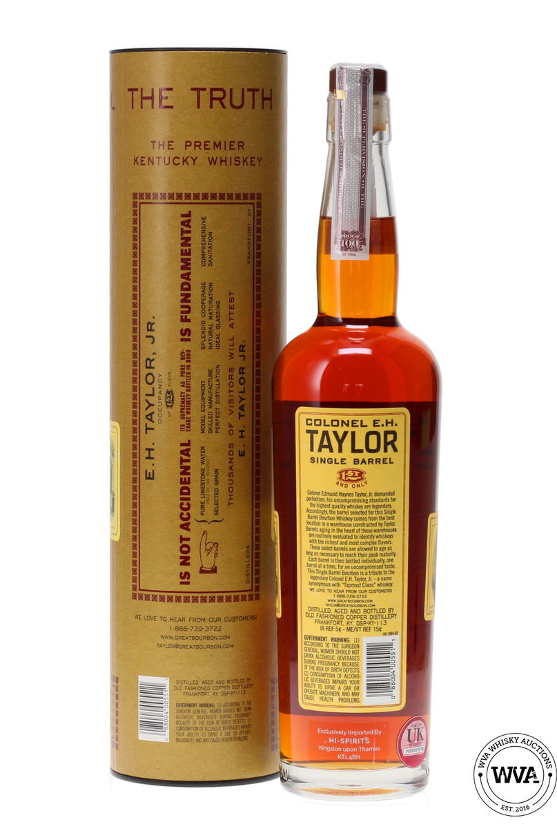 COLONEL E.H TAYLOR SINGLE BARREL BOURBON 