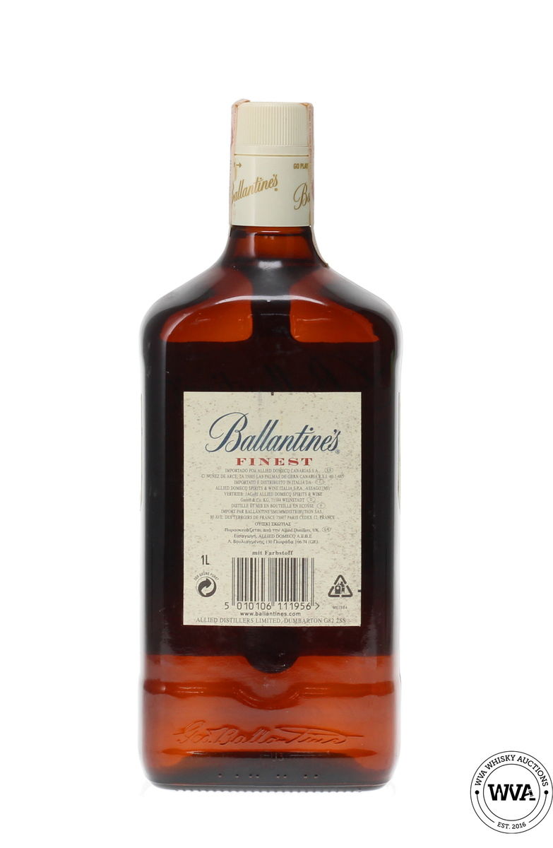 BALLANTINES FINEST BLENDED SCOTCH WHISKY 1 LITRE