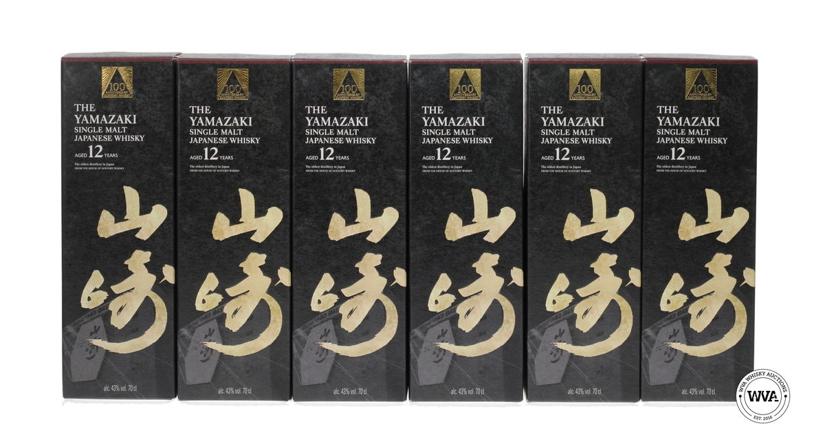 YAMAZAKI 12 YEAR OLD - SUNTORY WHISKY 100TH ANNIVERSARY EDITION (FULL CASE 6X70CL)