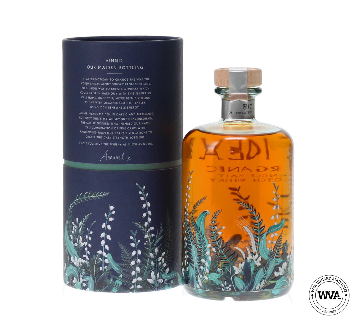 NC'NEAN AINNIR ORGANIC SINGLE MALT INAUGURAL RELEASE 