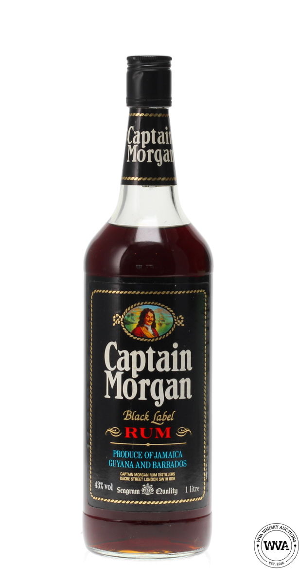 CAPTAIN MORGAN BLACK LABEL RUM 