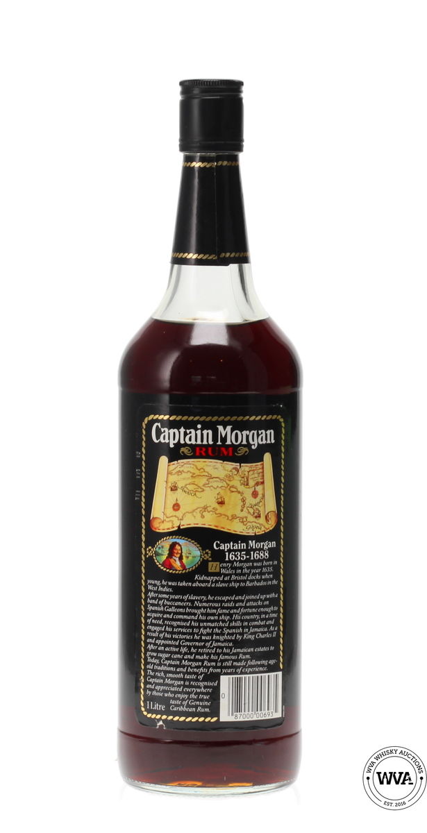 CAPTAIN MORGAN BLACK LABEL RUM 