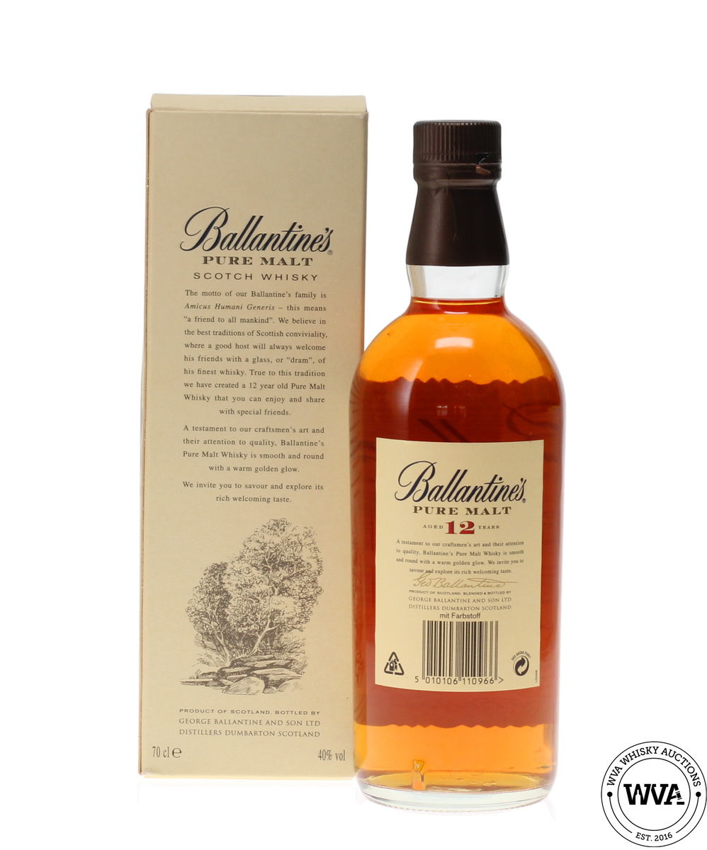 BALLANTINES 12 YEAR OLD PURE MALT