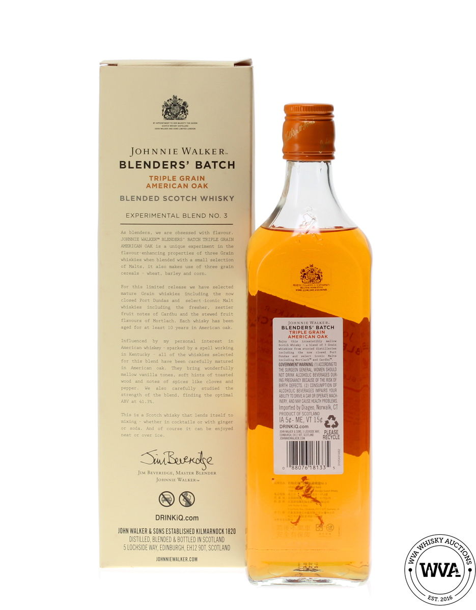 JOHNNIE WALKER BLENDERS BATCH NO.3