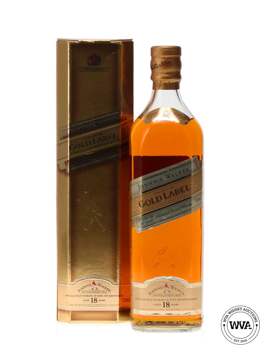 JOHNNIE WALKER GOLD LABEL 18 YEAR OLD IMPORT