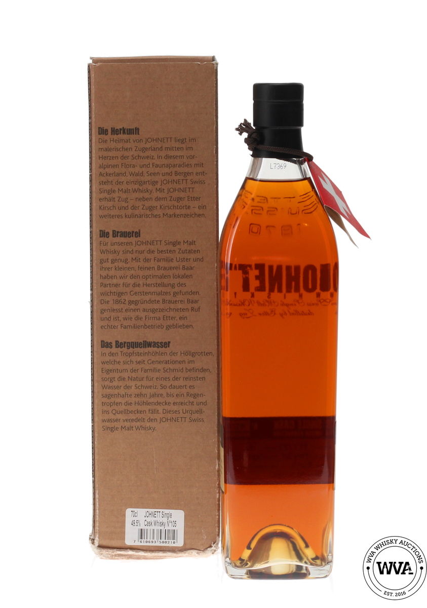 JOHNETT SINGLE CASK SWISS SINGLE MALT LIMITED EDITION