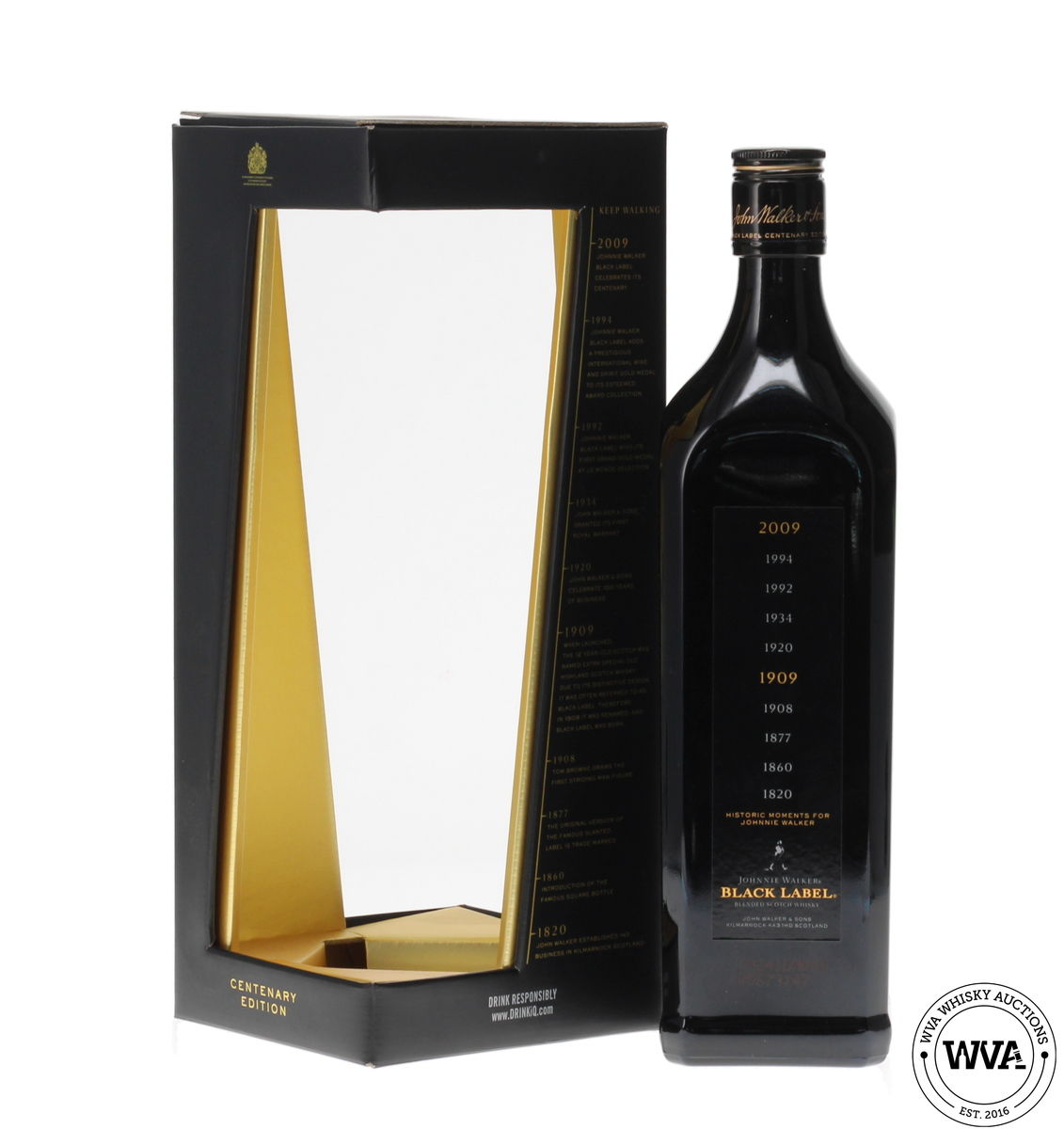 JOHNNIE WALKER 12 YEAR OLD CENTENARY EDITION