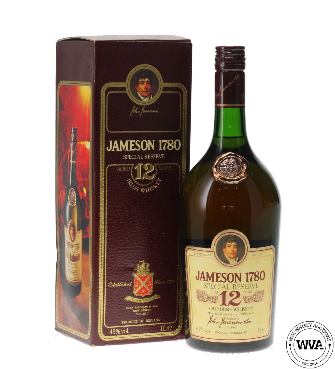 JAMESON'S 1780 SPECIAL RESERVE 12 YEAR OLD 
