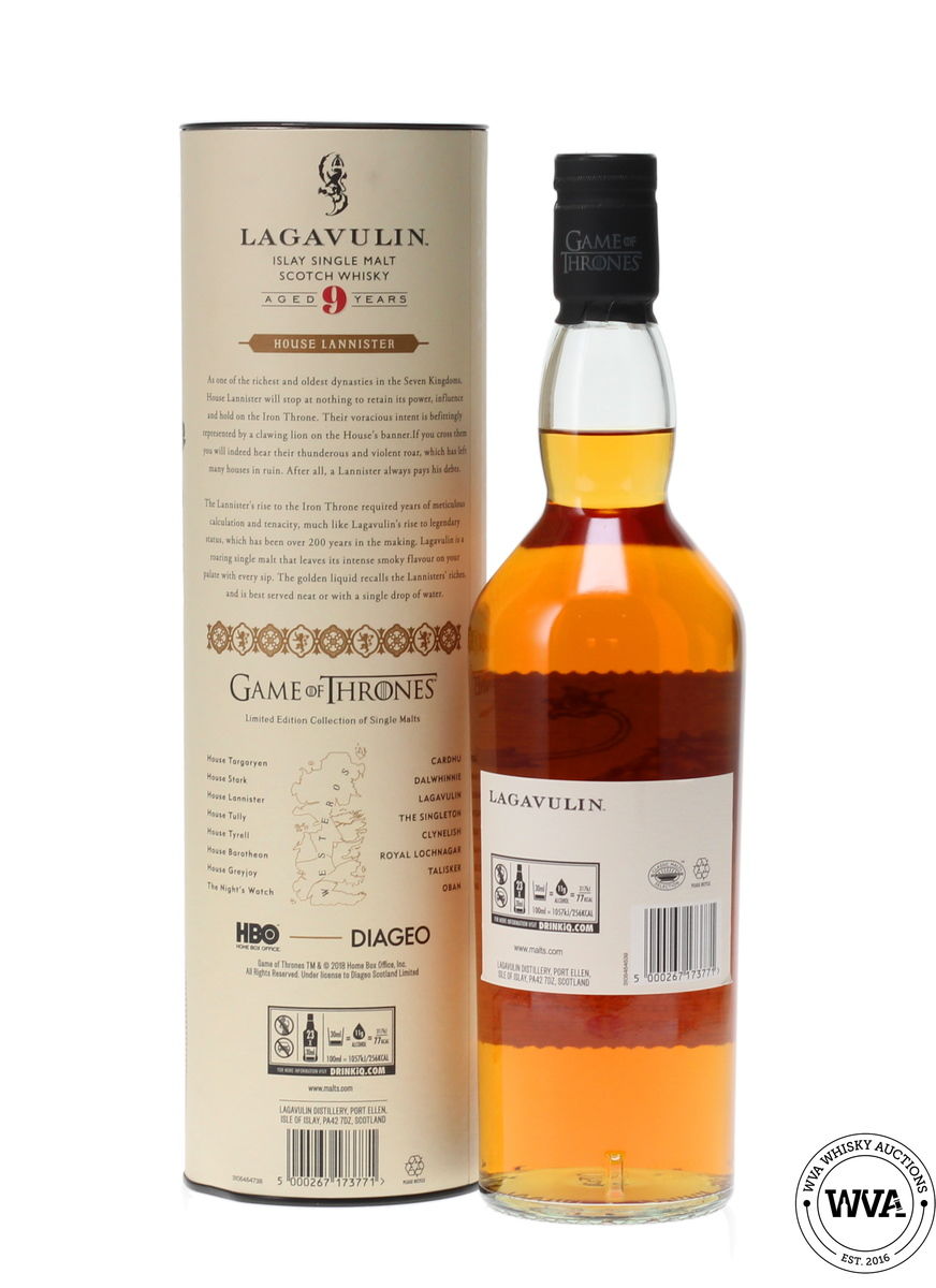 LAGAVULIN 9 YEAR OLD GAME OF THRONES HOUSE LANNISTER