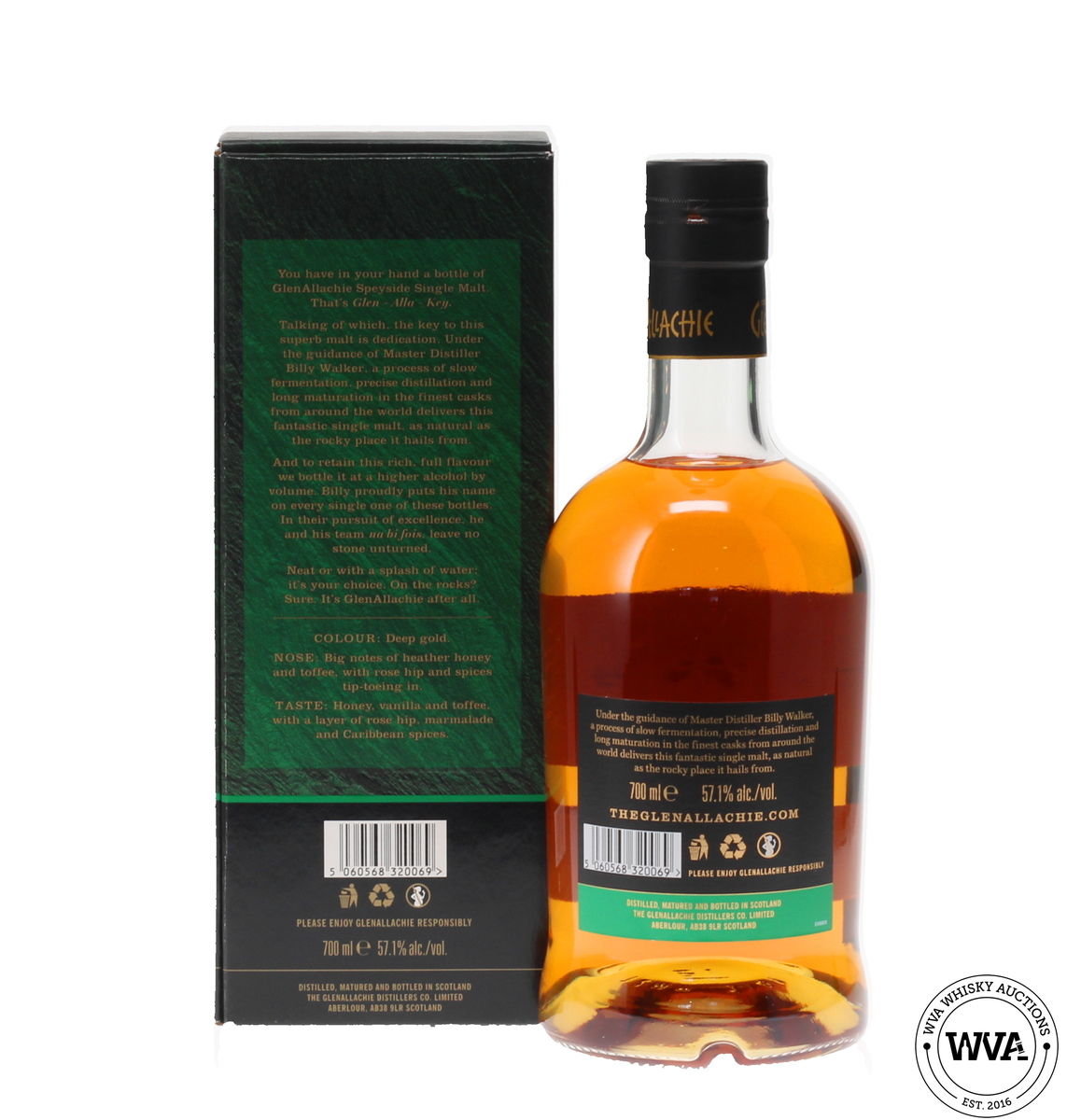 GLENALLACHIE 10 YEAR OLD CASK STRENGTH (BATCH 1)
