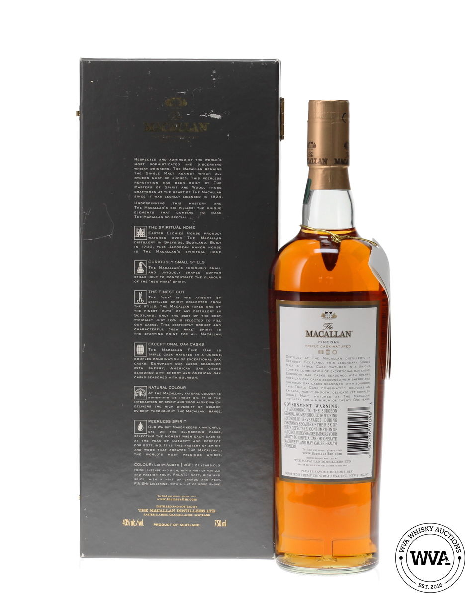 MACALLAN 21 YEAR OLD FINE OAK - IMPORT