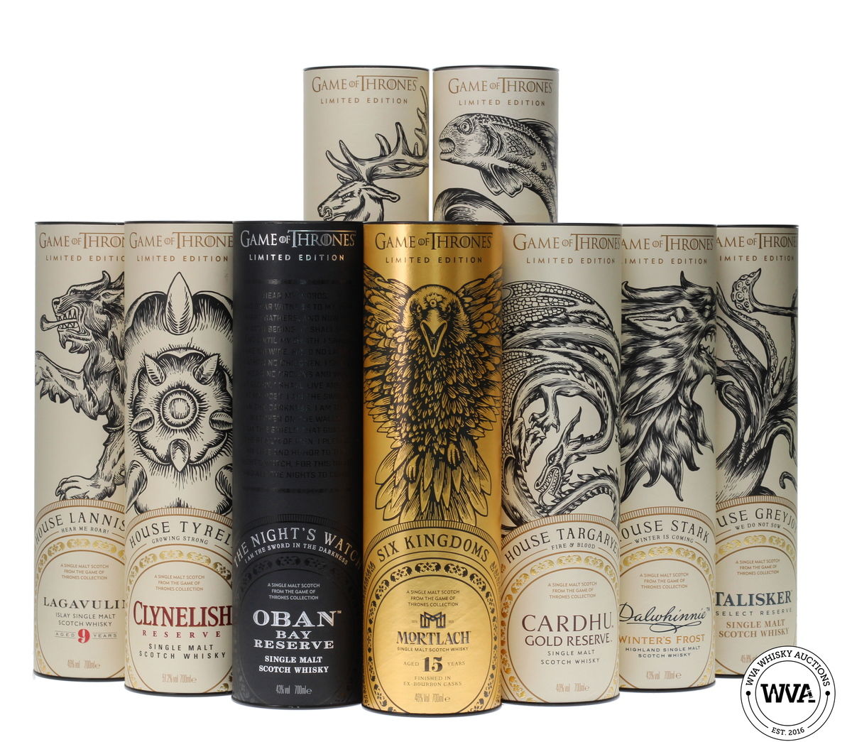 GAME OF THRONES SET (10 X 70CL) 