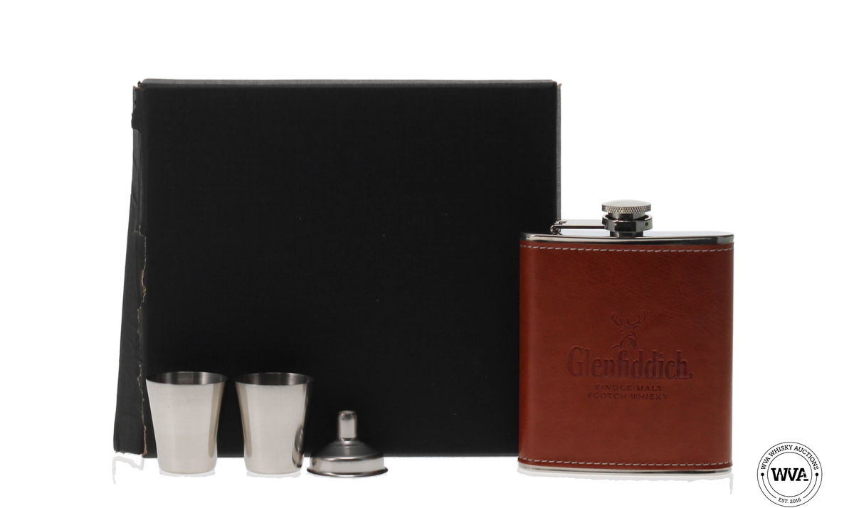 GLENFIDDICH HIP FLASK GIFT PACK