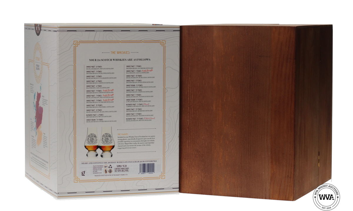 WHISKY TOUR OF SCOTLAND - PRESENTATION BOX (24x5CL MINIATURES)