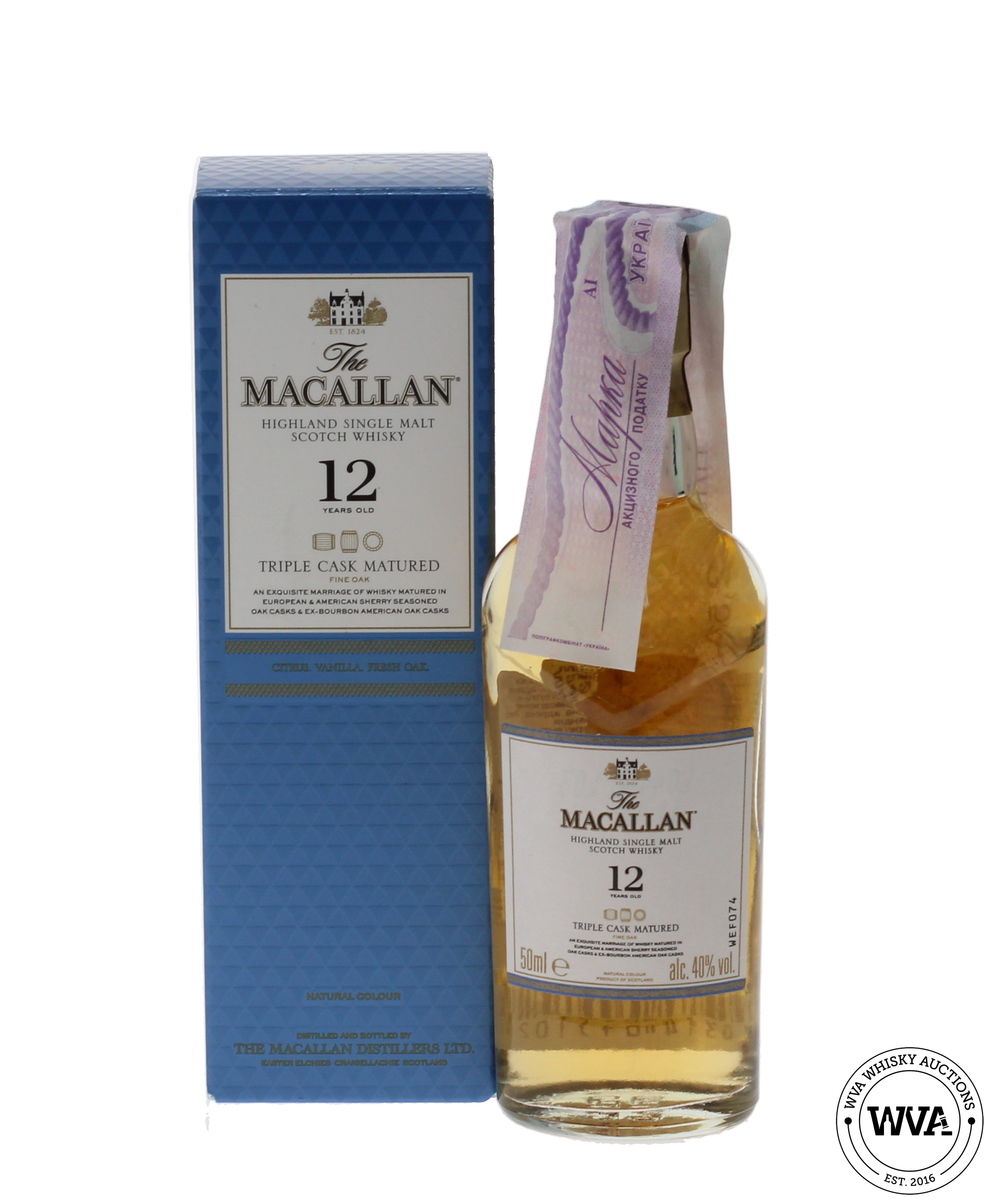 MACALLAN 12 YEAR OLD TRIPLE CASK FINE OAK MINIATURE