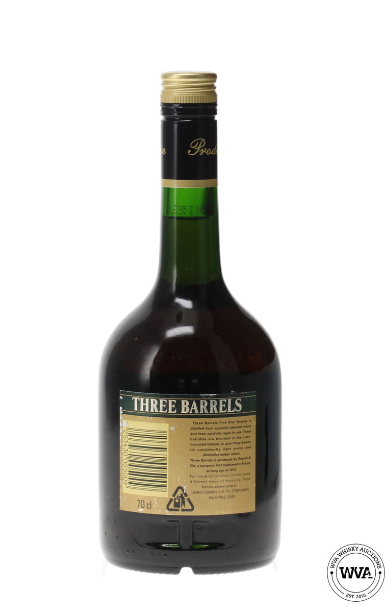 THREE BARRELS V.S.O.P 5 STAR BRANDY 