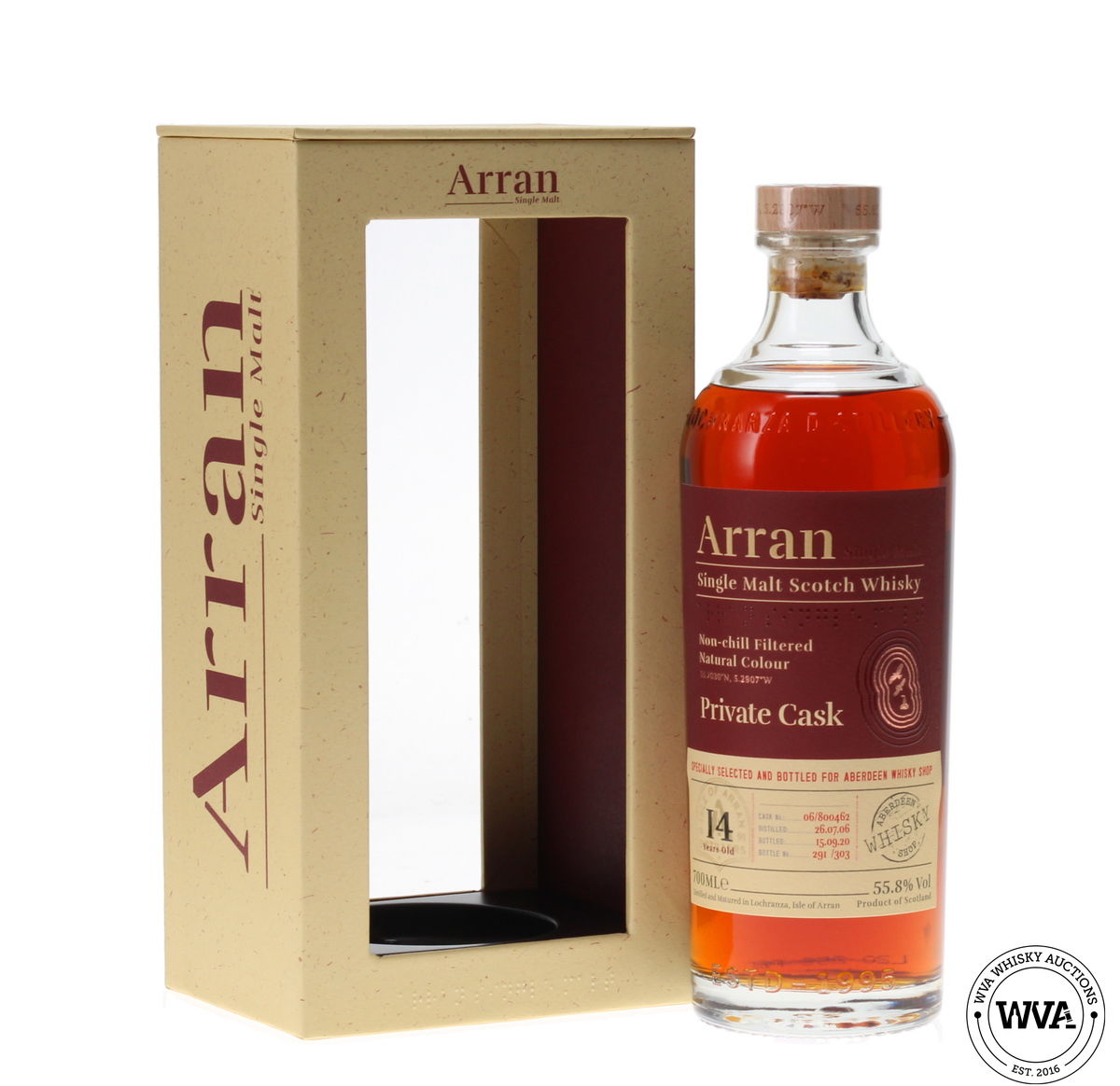 ARRAN 14 YEAR OLD PRIVATE CASK - ABERDEEN WHISKY SHOP