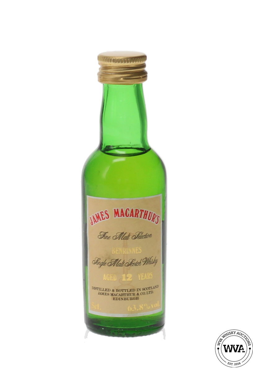 BENRINNES 12 YEAR OLD JAMES MACARTHUR'S MINIATURE