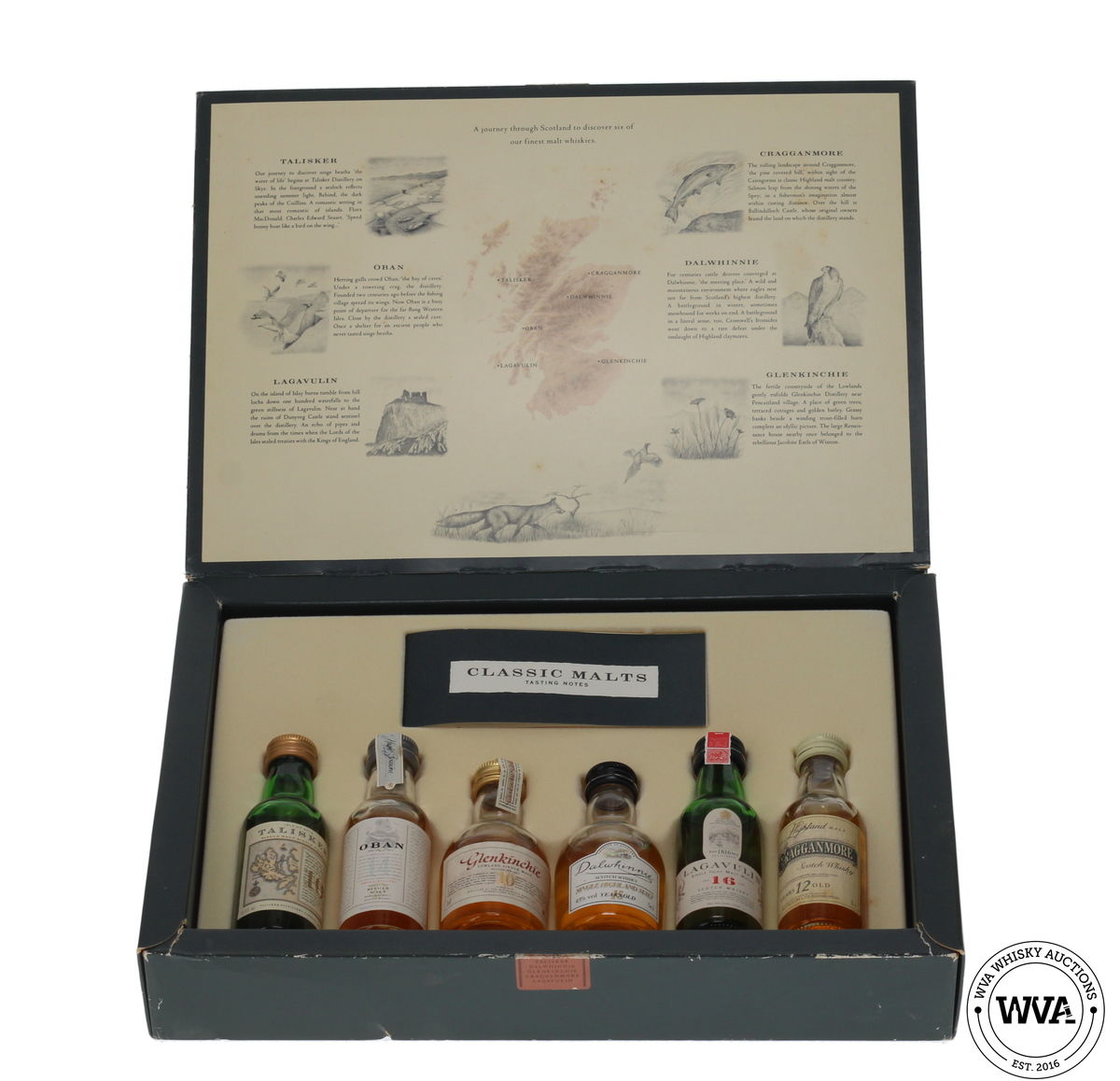 CLASSIC MALTS MINIATURES SELECTION PACK (INCLUDING THE LAGAVULIN 16 WHITE HORSE DISTILLERY MINATURE)
