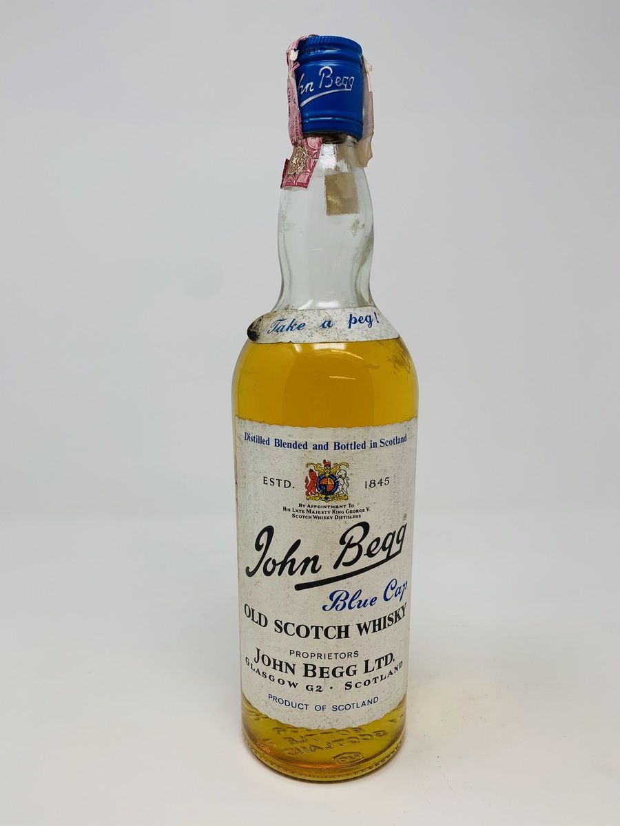 JOHN BEGG BLUE CAP OLD SCOTCH WHISKY IMPORT