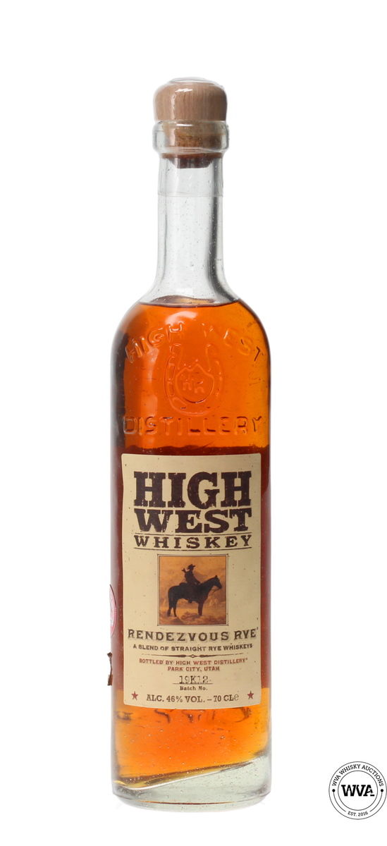 HIGH WEST WHISKEY - RENDEZVOUS RYE BATCH 19K12