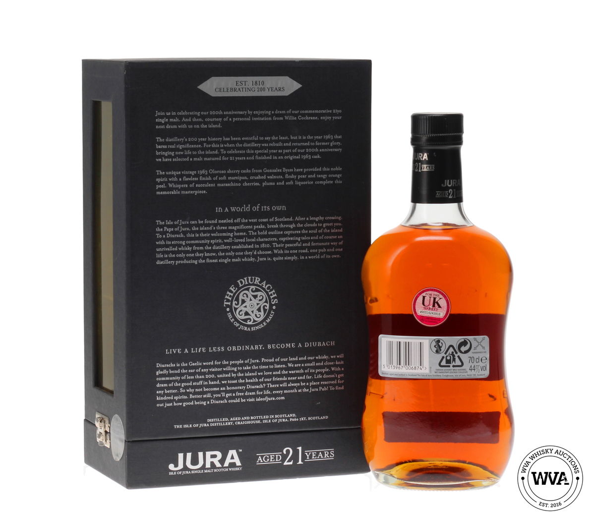 JURA 21 YEAR OLD 200th ANNIVERSARY