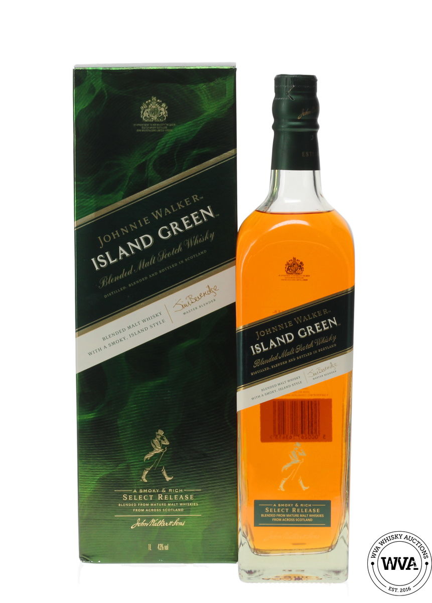 JOHNNIE WALKER ISLAND GREEN 1 LITRE TRAVEL RETAIL EXCLUSIVE