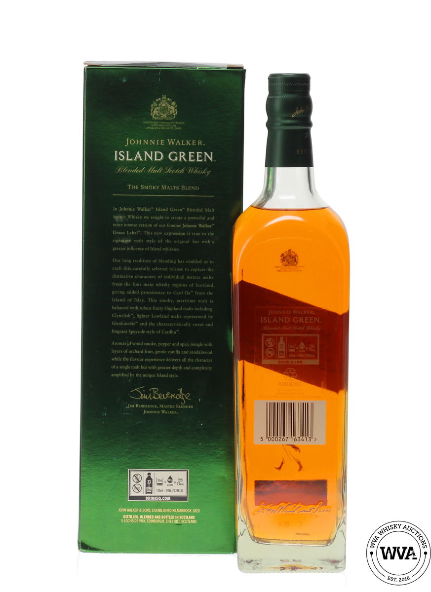 JOHNNIE WALKER ISLAND GREEN 1 LITRE TRAVEL RETAIL EXCLUSIVE